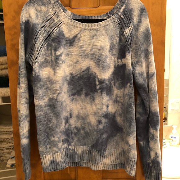 American Eagle L Blue Tie Die Sweater - Picture 5 of 5